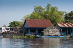 maison d'hôte sur le Tonlé Sap