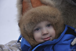 Portrait enfant en Laponie